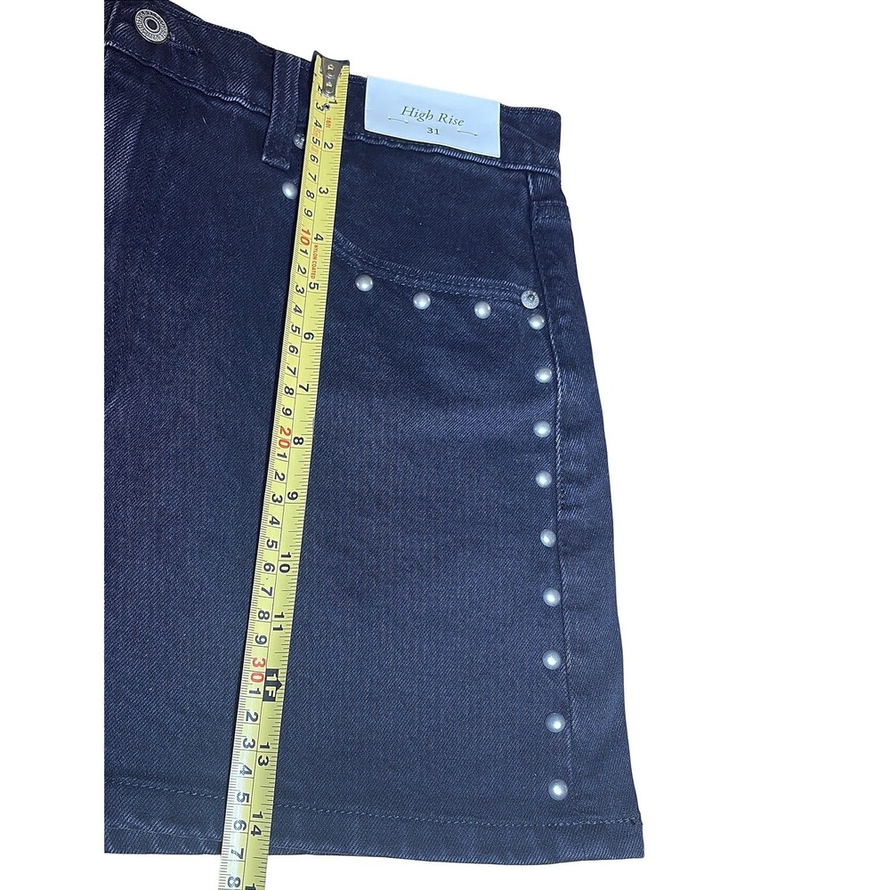 Abercrombie & Fitch NWT Skirt Women's Black High Rise Denim Mini Skirt Size 31 - Picture 6 of 8